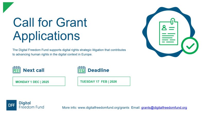 Digital Freedom Fund â€“ Grant Applications