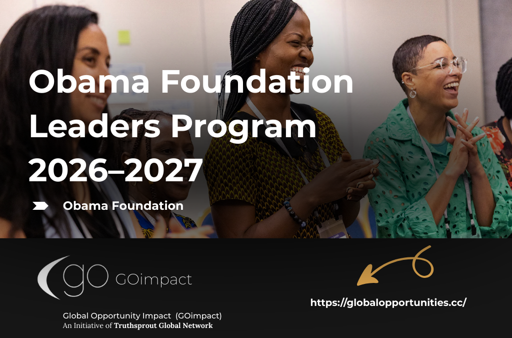 Obama Foundation Leaders Program 2026–2027