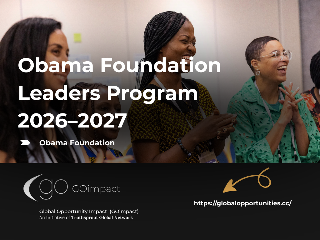 Obama Foundation Leaders Program 2026–2027