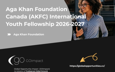 Aga Khan Foundation Canada (AKFC) International Youth Fellowship 2026-2027